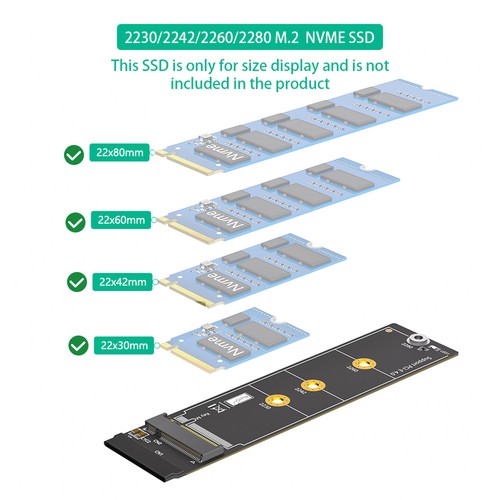 90/270 Degree Right left For NGFF M.2 M-Key NVME SSD Extension Cable 64Gbps - 第 5/28 張圖片