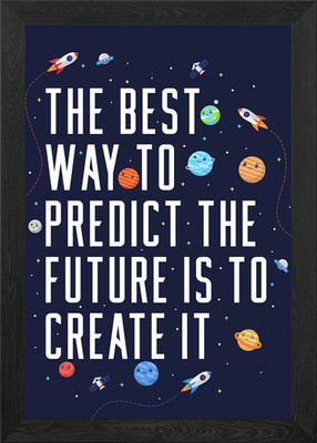 Create the future Framed Wall Art Poster Canvas Print Picture