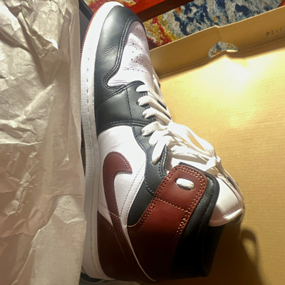 Jordan Air Jordan 1 Mid SE Dark Pony White/Black Leather Mid Top HF3216-102