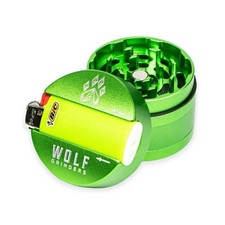 Molinillo de hierbas Wolf 4 piezas maxi grande de aluminio