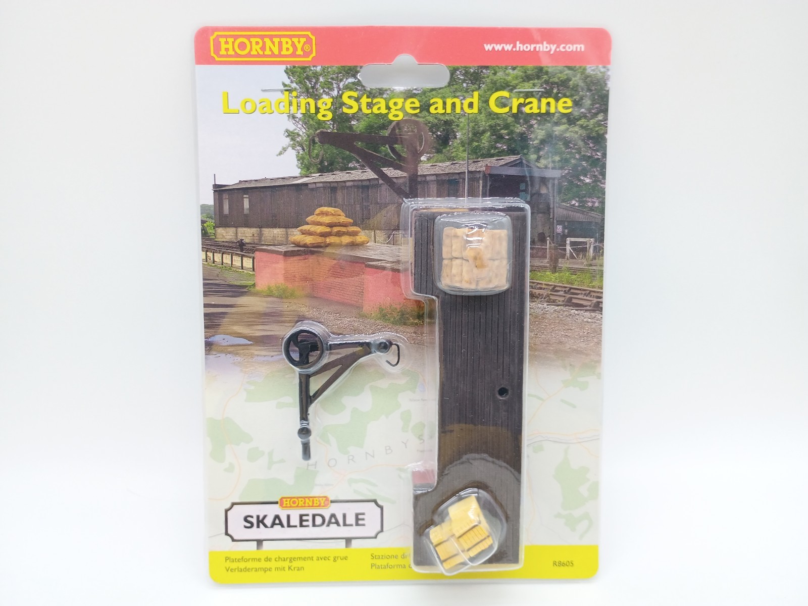 Hornby Skaledale R8605 Loading Stage & Crane - New & Sealed