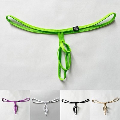Herren Tanga Unterwäsche G-String Dessous Nagelneu Zustand Einfarbig Muster
