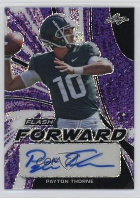 2022 Leaf Flash Forward Purple Metalized Sparkles /20 Payton Thorne Auto 11xt