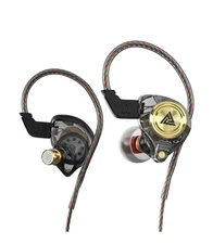 Wired Gaming Earbuds, Ak3file in Ear Monitors, Deep Bass Sound Black 