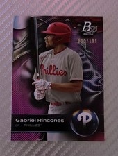 2023 Bowman Platinum Gabriel Rincones Phillies Top Prospects Serial #TOP-33 /199