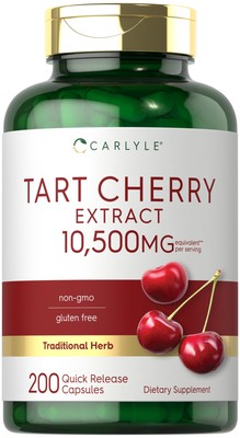 Carlyle Tart Cherry Capsules | 10,500Mg | 200 Pills | Max Potency | No