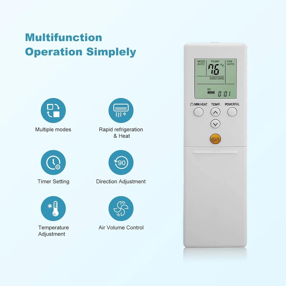 Mando a distancia aire acondicionado para FUJITSU, repuesto Foto 2 de 3