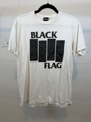 Vintage Black Flag Shirt Medium Bars Logo Chaser Tag Punk Rock | eBay