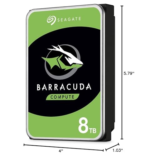 Seagate BarraCuda 8 TB Internal Hard Drive HDD – 3.5 Inch SATA 6