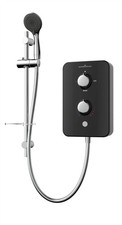 Gainsborough Slim Duo 9.5kW Electric Shower Black 3 Spray Head Handset Bathroom