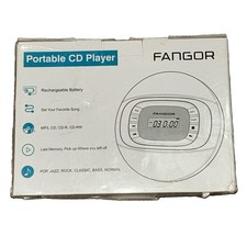 Portable Bluetooth CD Player Rechargeable Discman Built-In Speakers w/ FM New