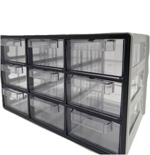 Sysmax Up System Multibox 9 Drawer Gray  Clear
