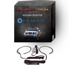 Kit de halo de faros LED ojo de ángel azul para faros Nissan Frontier 2005-2008