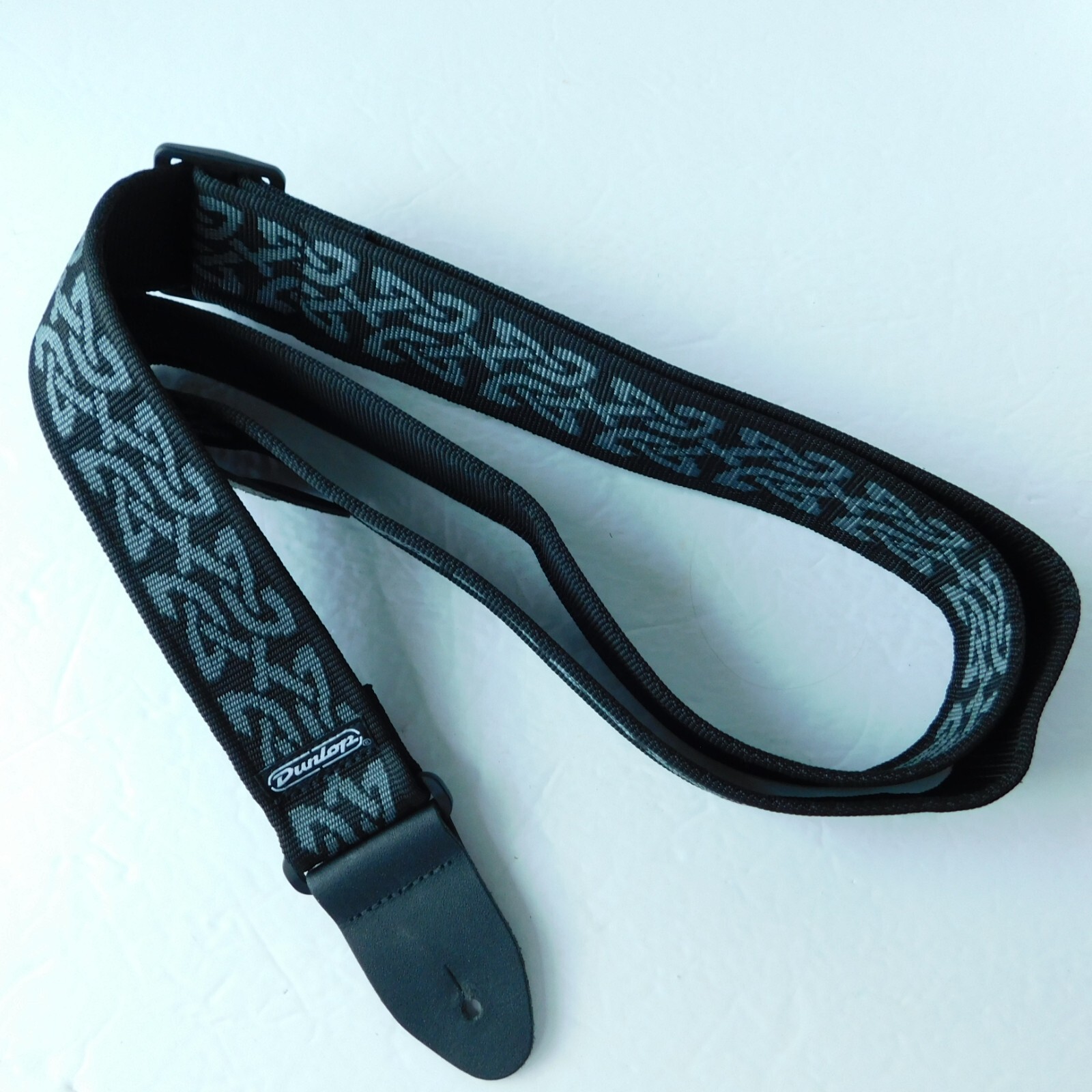 Dunlop D38 Nylon Guitar Strap CELTIC GRAY, Leather Ends, Adjustable 38