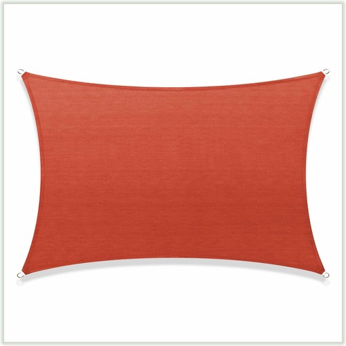 Colourtree Red Custom Size Rectangle Sun Shade Sail Canopy Fabric Cover Patio - Picture 4 of 8