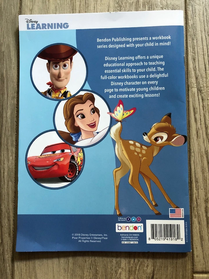 本登迪士尼数字和计数书-计数 1-20 写字数字- — 第 3/3 张图片