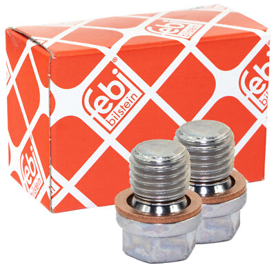 Ölablassschraube 2 Stück FEBI 12341 M12 x 1,5mm für Aprilia ATU Honda Rex Yamaha