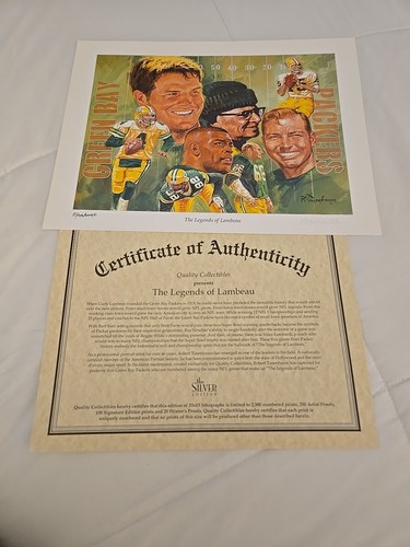 Green Bay Litho The Legends Of Lambeau 1542/2500