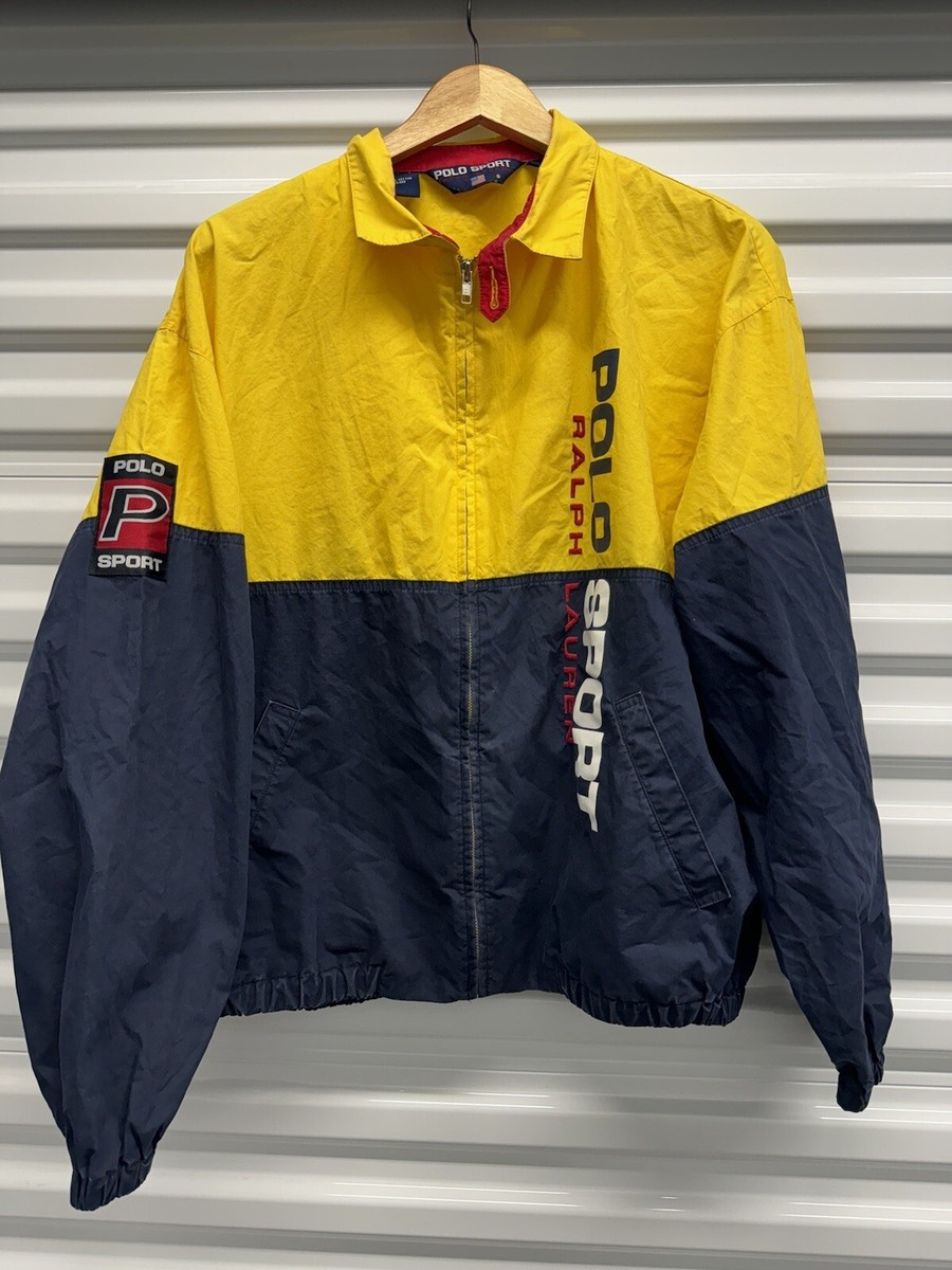 Vintage 90s Polo Sport Colorblock Windbreaker Jacket Patch Vintage 90s Polo Sport Colorblock Windbreaker Jacket Patch