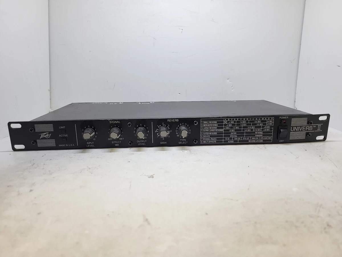 Peavey Univerb II Black Stereo Reverb Delay 19
