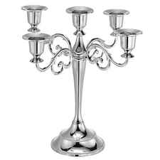 Candelabra Candle Holders 5 Arm Metal Candlestick Stand for Candles