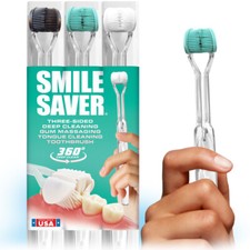 SMILE SAVER 360 / 3-Sided Toothbrush Family 3-PK / DEEP CLEAN GUM MASSAGE