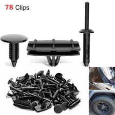 78pcs Fender Flare Moulding Clips Blind Rivets Rocker Retainer for Jeep Wrangler