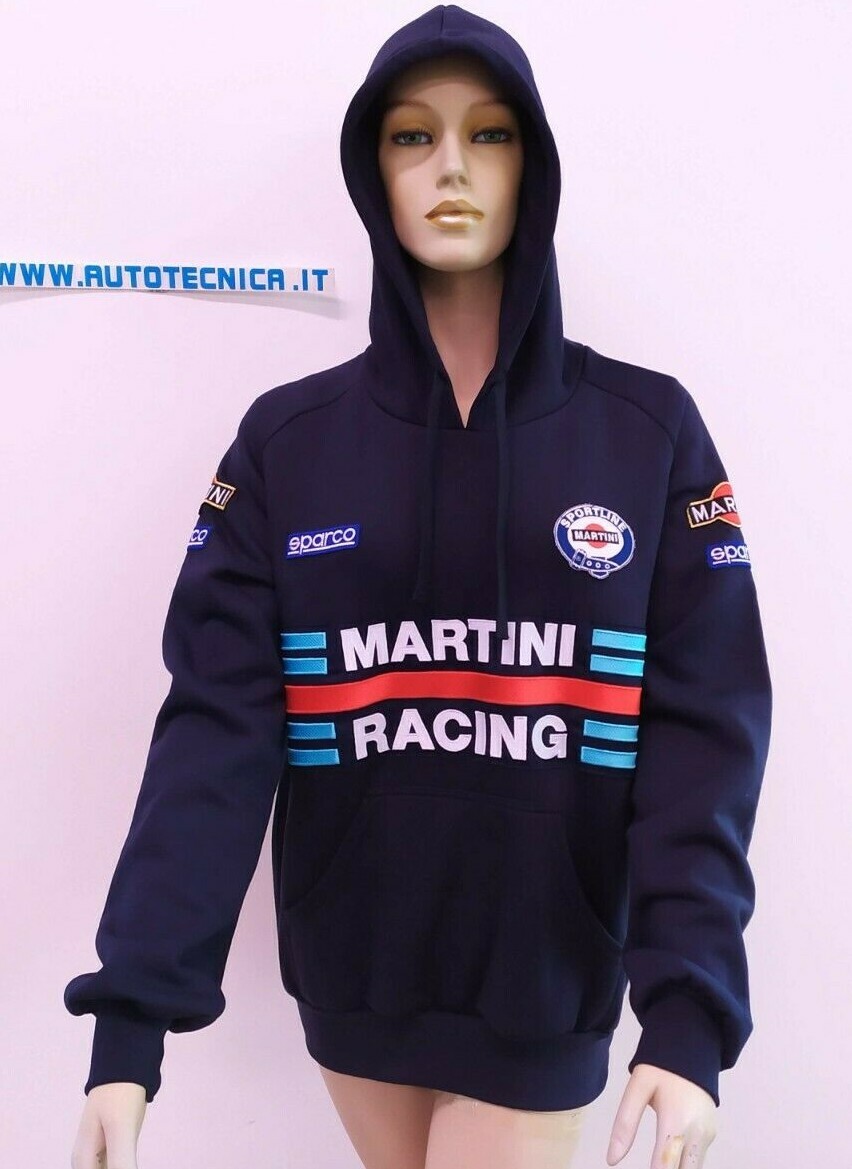 FELPA CON CAPPUCCIO TAGLIA M MODELLO HOODIE SPARCO MARTINI RACING