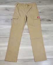 Levi's Cargo Pants Boys 16 Khaki Tapered Leg Stretch New