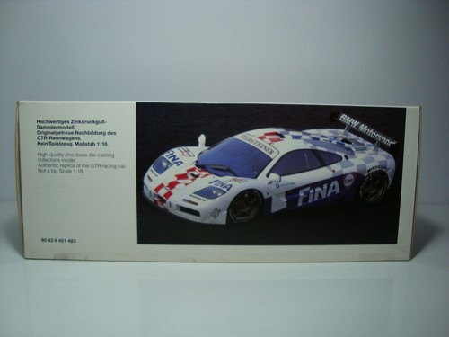 McLAREN F1 GTR / BMW LEMANS TEST CAR "96 DEALER #80439421483 UT MODELS 1.18 - Imagen 7 de 7