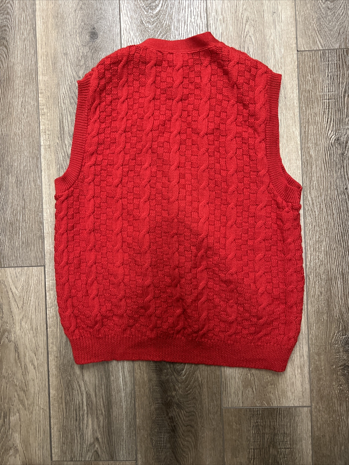 Pendleton Red Sweater Cable Knit Sweater - image 7