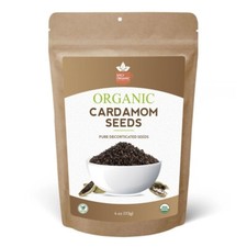 Organic Cardamom Seeds Decorticated 4 oz - Aromatic Spice for Tea  Cooking