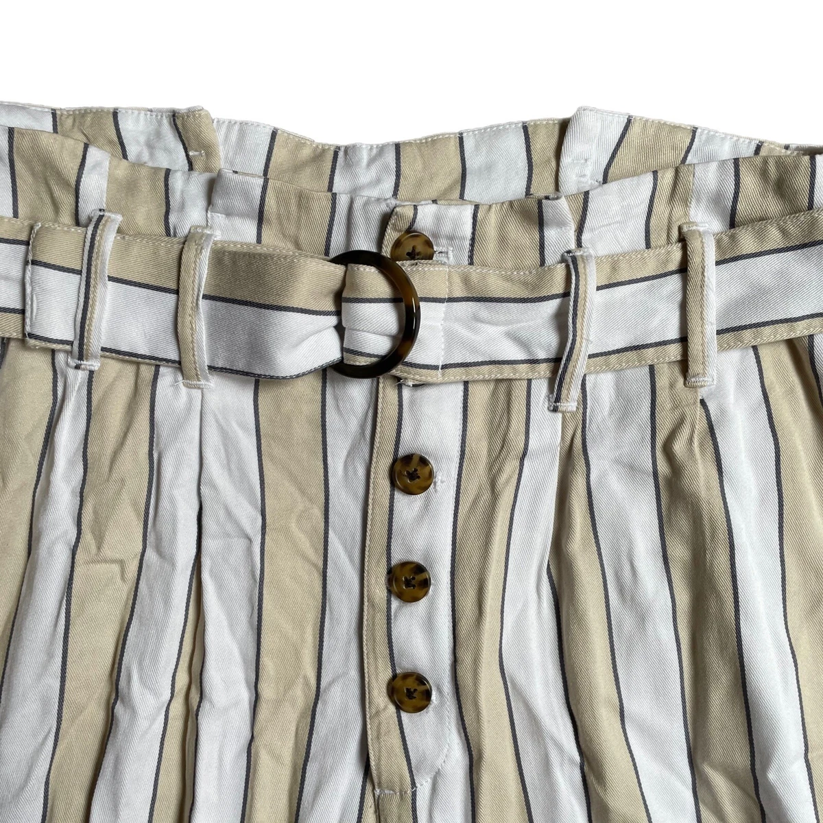 Abercrombie belted clearance wide leg pants
