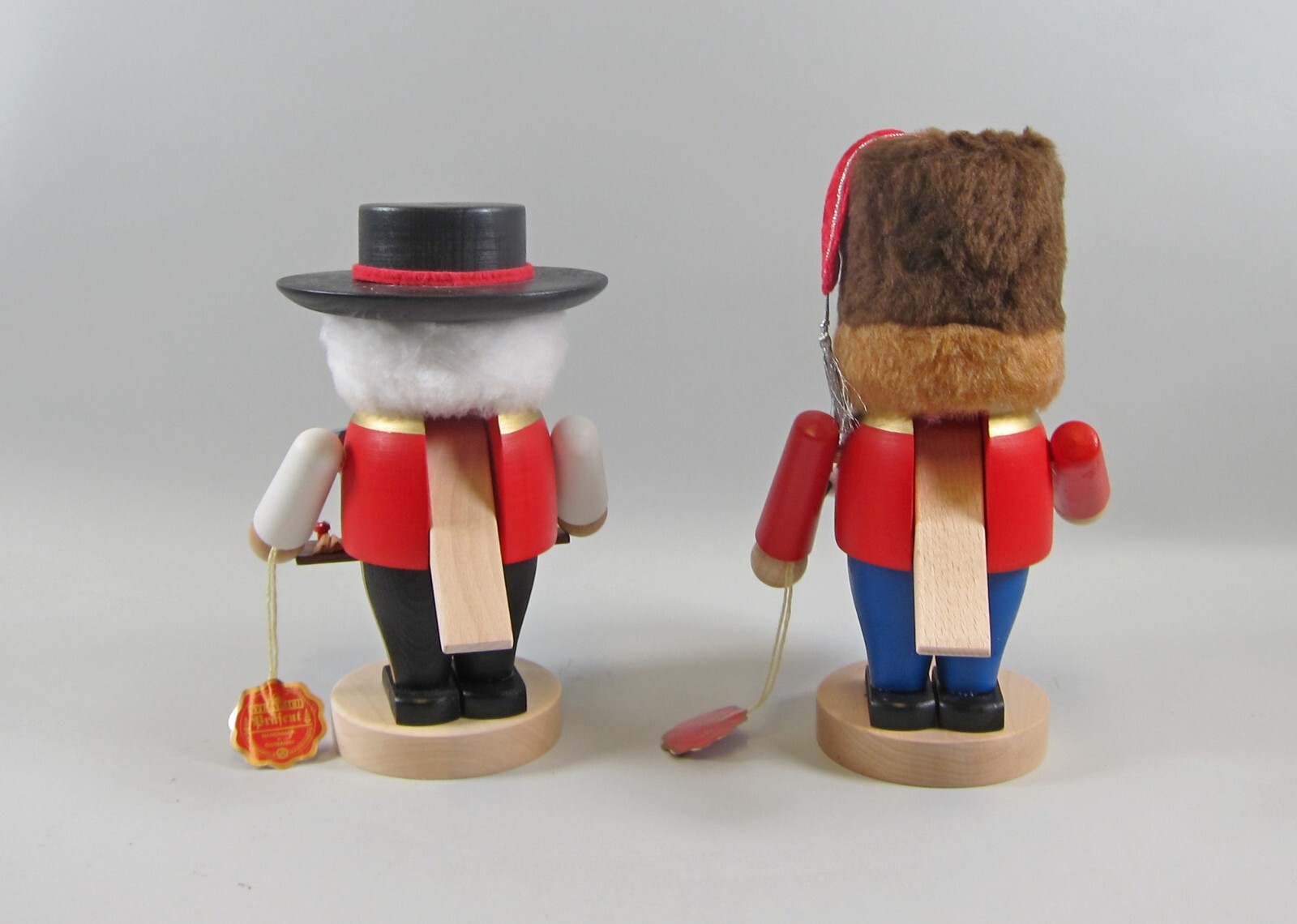 Pair of STEINBACH TROLL BLACK FORESTER & CHUBBY DRUMMER Wood