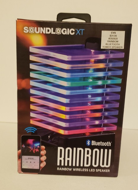soundlogic bluetooth prysm led color changing speaker