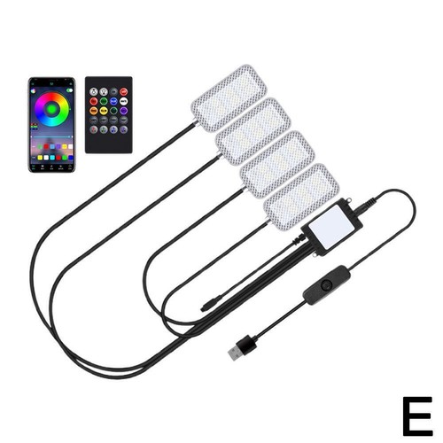 Led Atmosphere Foot Light Kit Car Assecories USB Lighter Interieurs A G5I9 M9P0 - Picture 22 of 22