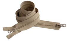 23 Inch YKK #5 VISLON 2-Way Medium Weight Molded Plastic Separating Made in USA