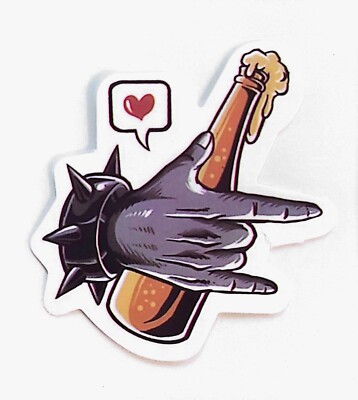 Love Rock Music Rock Band Music Waterproof Vinyl Sticker