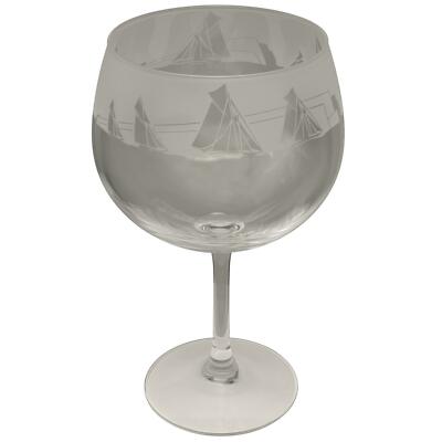 Animo Glas All At Sea Gravur Gin Ballon groß Copa Glas Glaswaren Geschenkbox