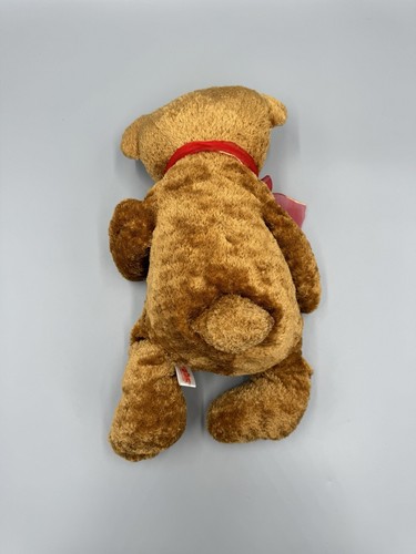 PBC International Brown Sitting Teddy Bear W/ Red Ribbon Bow Tie - Picture 5 of 8