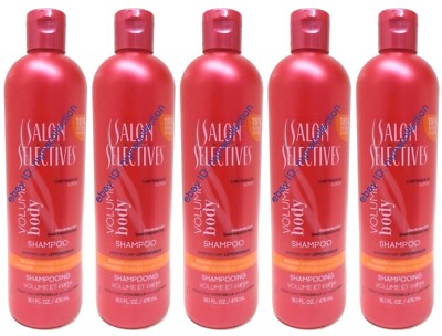 5 Bottles x Salon Selectives Color Protect Boost Fullness Volume Shampoo 16 ozEa