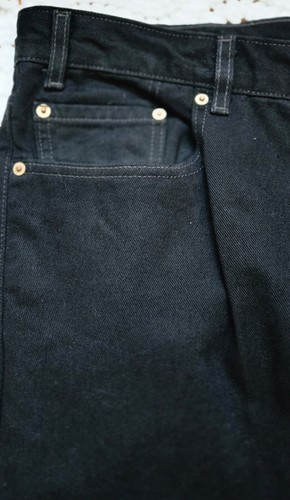 VIntage 2000 Levi's 550 Blank Tab Jeans 40x34 (38x33.5) Black Relaxed Fit Unworn - Picture 7 of 21