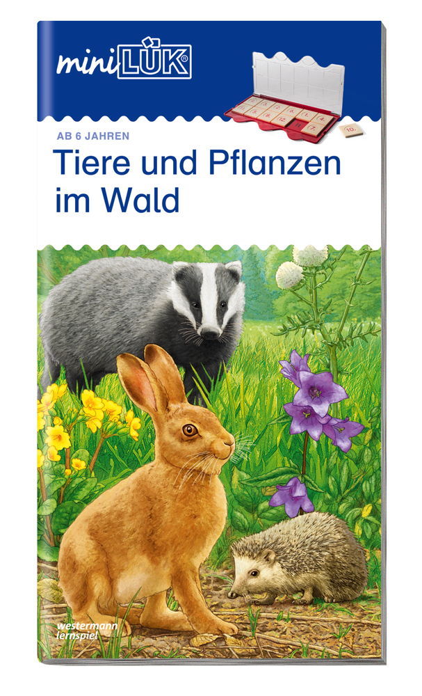 LÜK miniLÜK Buch Tiere und Pflanzen im Wald ab 6 Jahren 4357