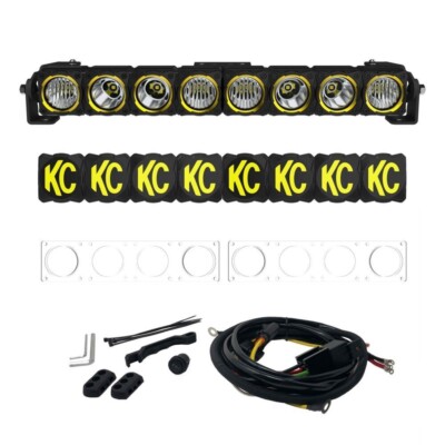 KC Hilites FLEX ERA LED Light Bar  20'' Master Kit Clear 5000 K Amber / White 292
