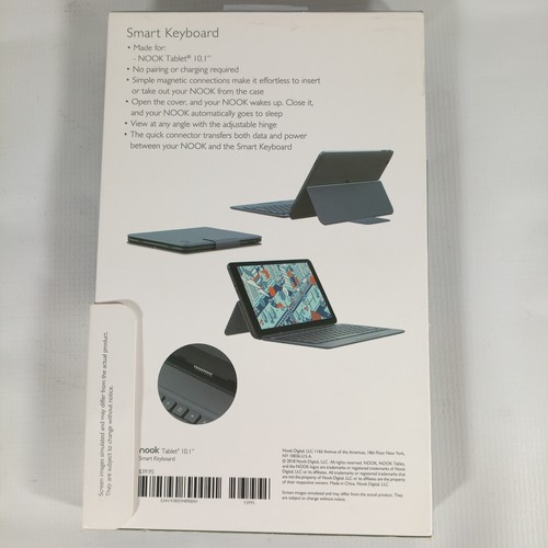 Teclado inteligente Barnes & Noble NOOK para tableta Nook 10,1" azul oscuro - Imagen 3 de 5