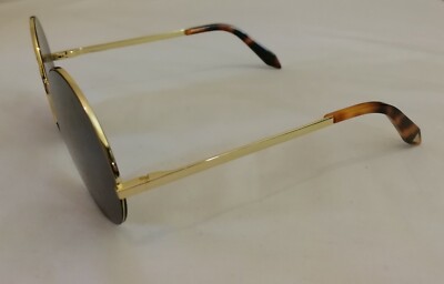 Victoria Beckham Gold Circle Sunglasses Victoria Beckham Round-Frame Sunglasses In Gold - 70% Off  main image 4