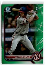 2022 Bowman Draft Green Refractor Jared McKenzie /99 #BDC-5 Washington Nationals