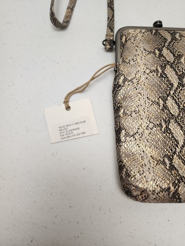 Borsa a mano Hobo International Melody tracolla pelle serpente borsetta da polso nuova con etichette - Foto 3 di 4