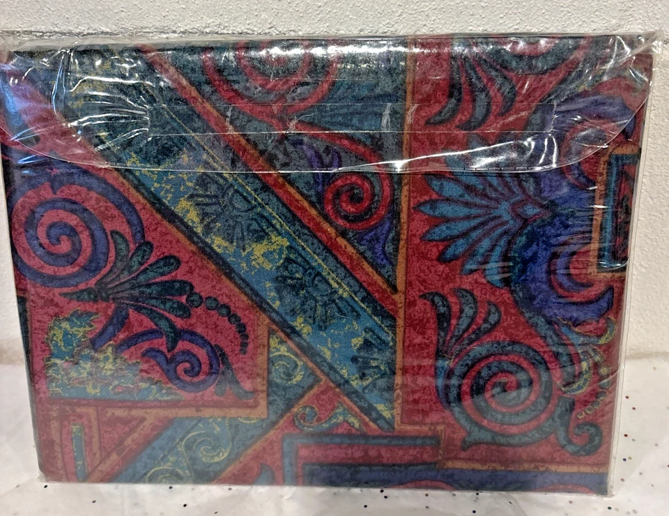 Blusa Cenefa Vintage Signature Series Rojo Teal Floral 86" x 15" Hecha en EE. UU. Foto 4 de 4