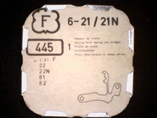 NOS Felsa #445 Setting Lever Spring / Set Bridge - Cal 21/21N